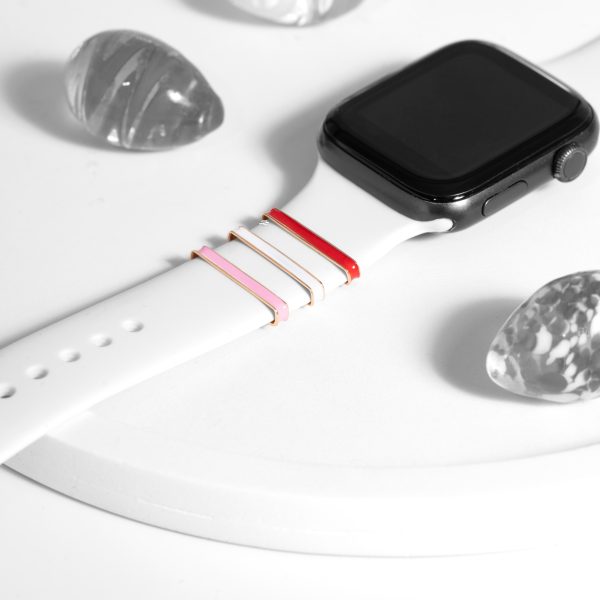 آویز اپل واچ مینا صورتی