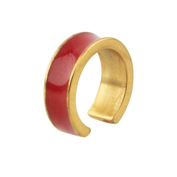 گوشواره ایرکاف مینا قرمز