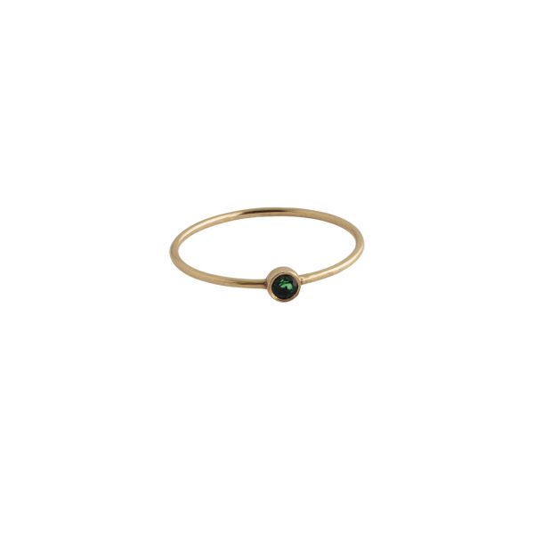 انگشتر تک نگین سبز