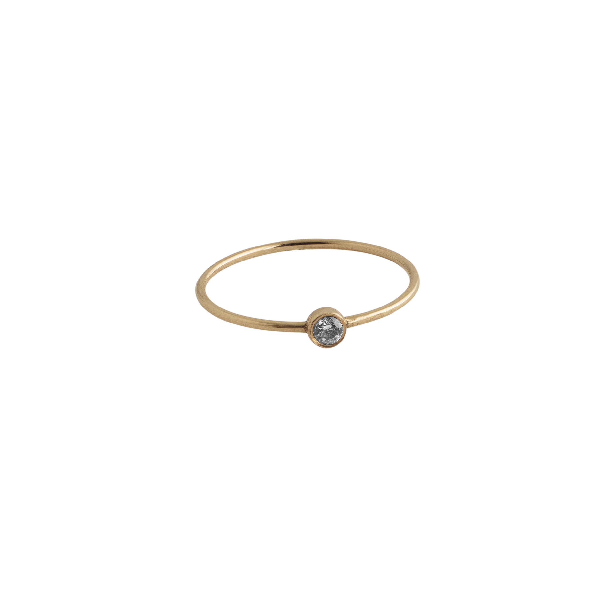 تک نگین سفید رینگ