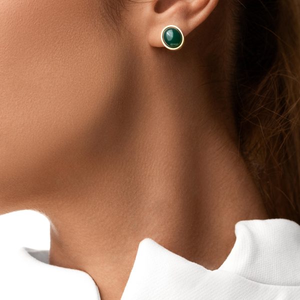 گوشواره عقیق سبز