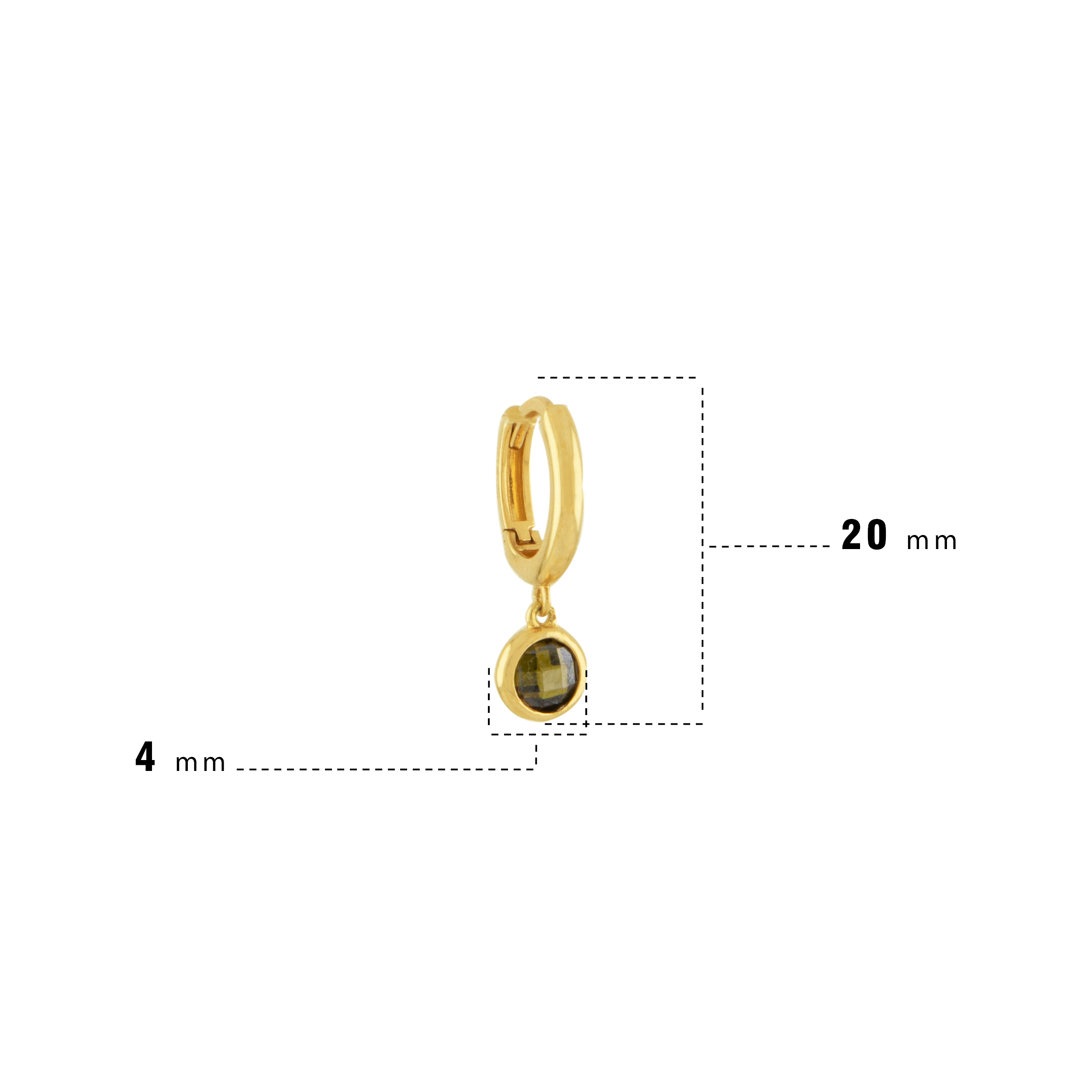 مارکو گرد سبز گوشواره 04