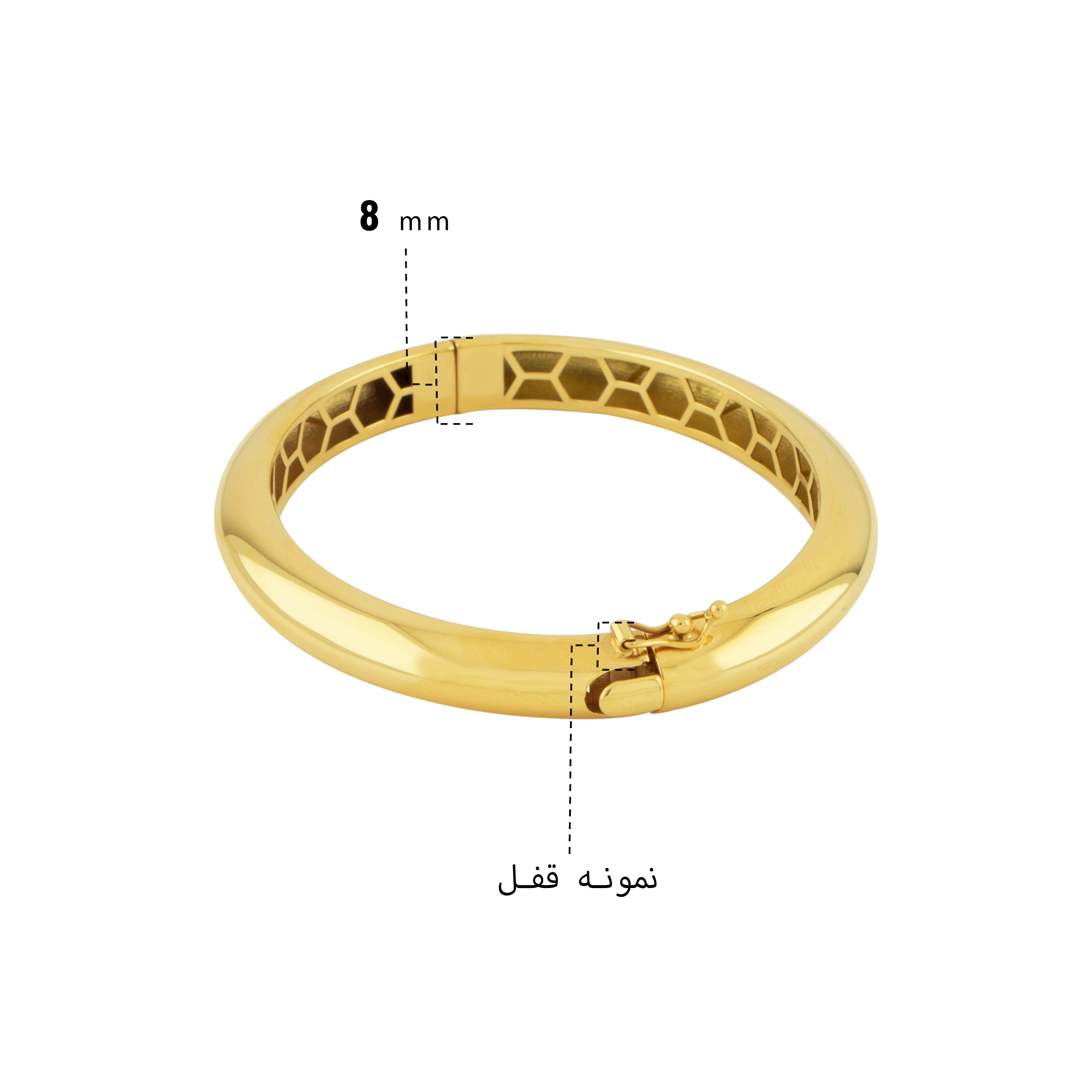 میرور ساده زرد ال 04