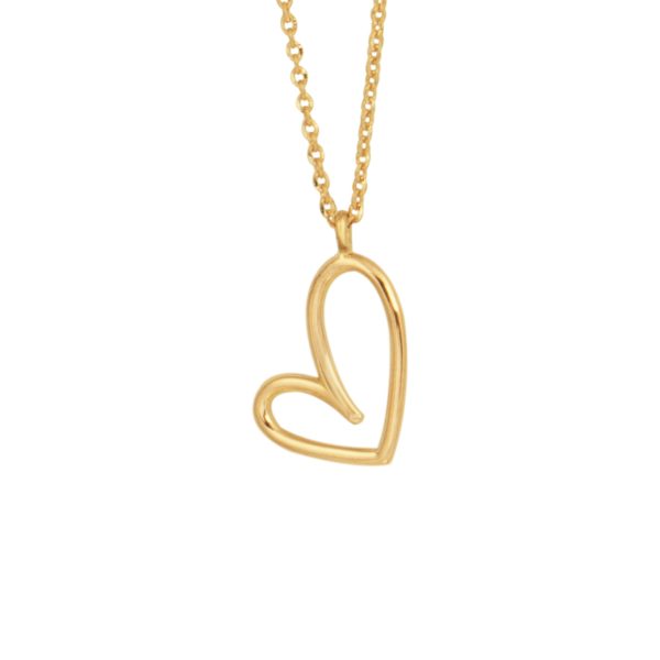 گردنبند قلب مفتول