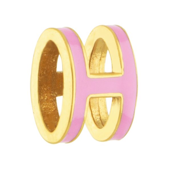 آویز هرمس لاک صورتی