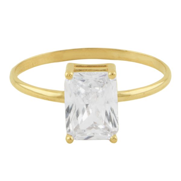 انگشتر سولیتر مستطیل