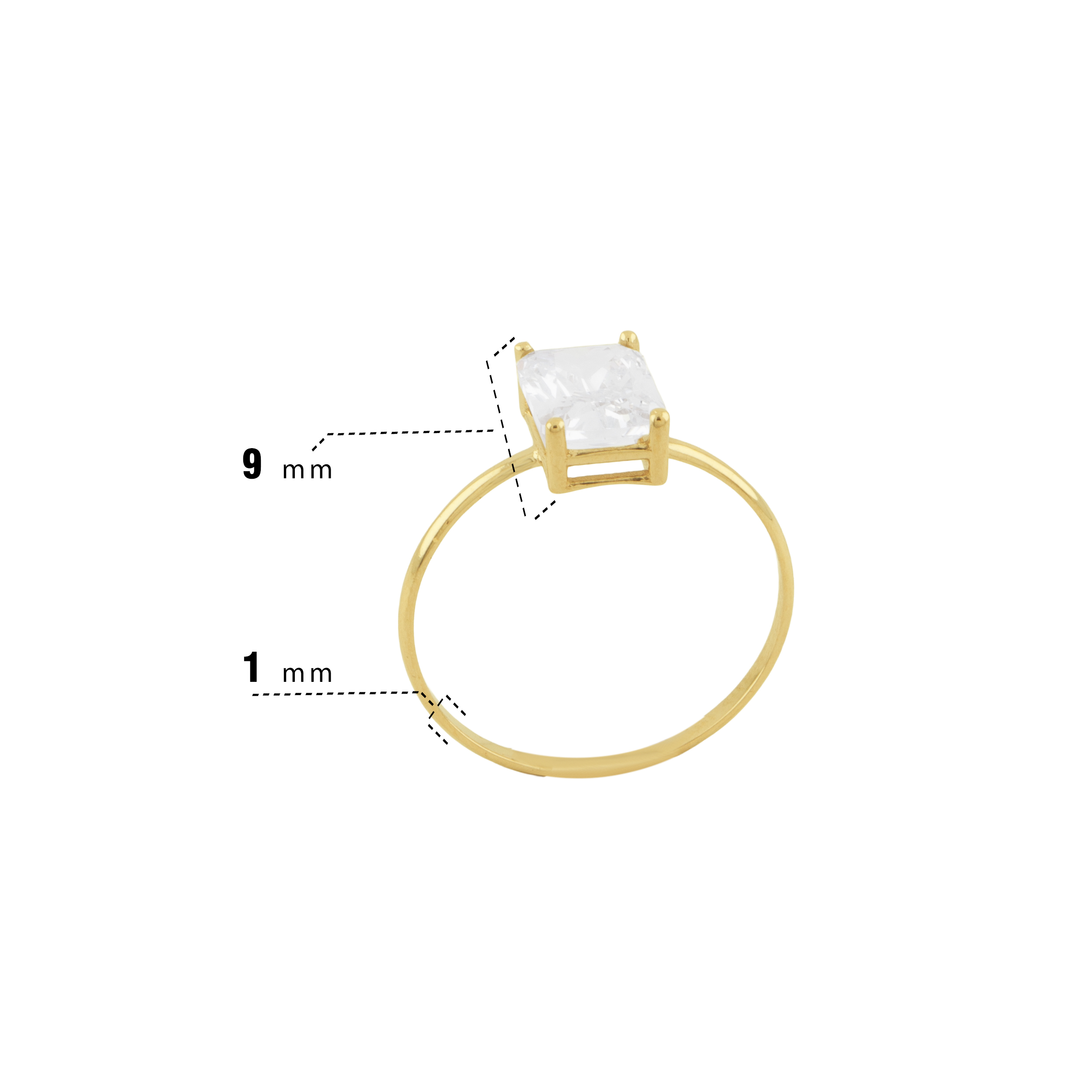 سولیتر مستطیل انگشتر 04